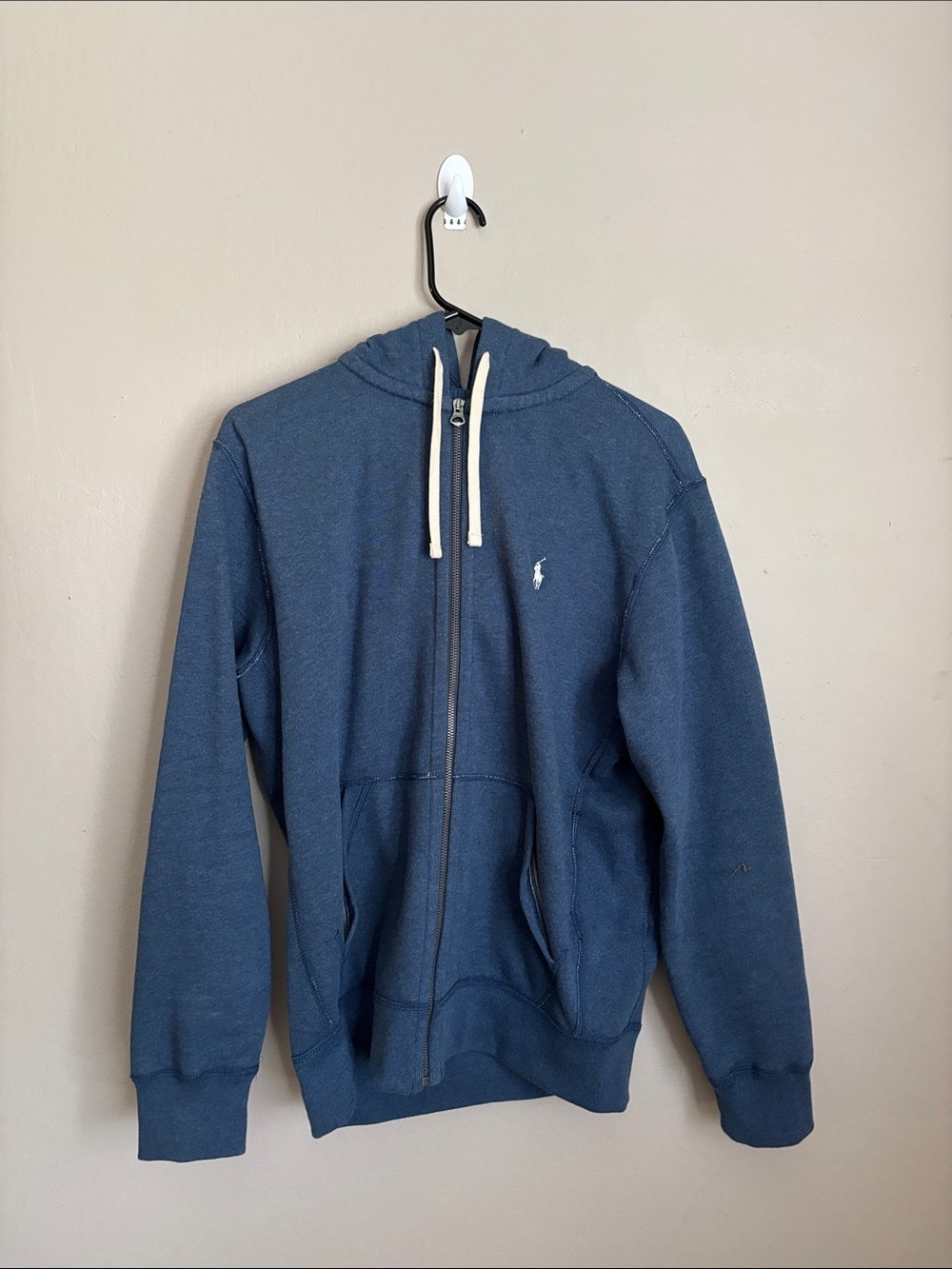 Polo by Ralph Lauren Blue Full-Zip Hooded Sweatshirt Men’s size medium